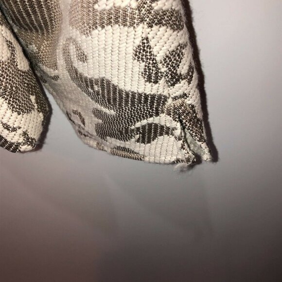 Coldwater Creek Beige Silver Jacquard Jacket Coat - Picture 6 of 10